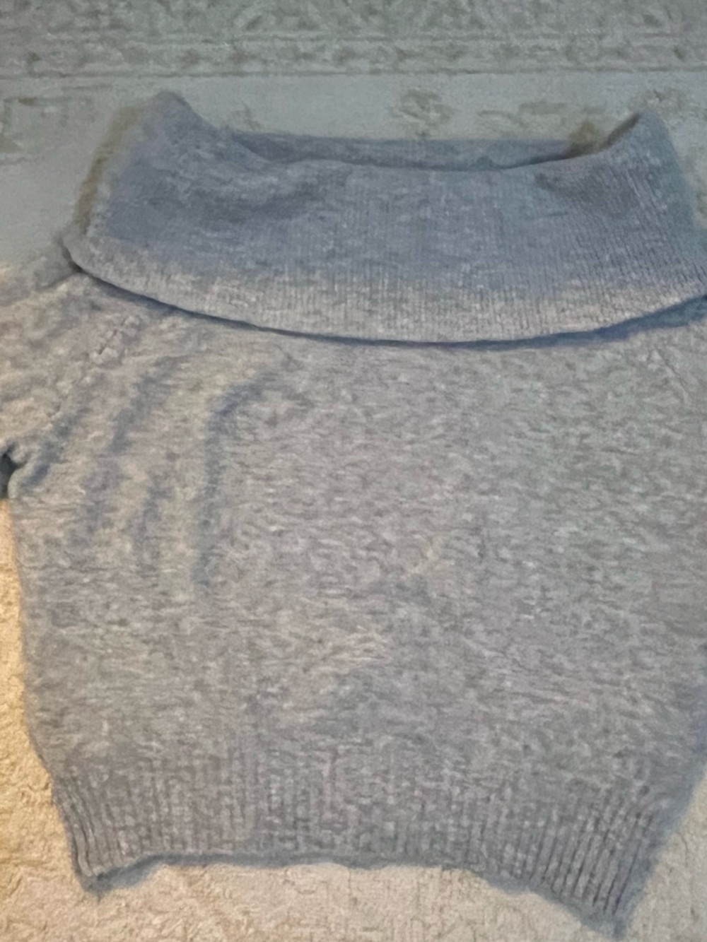 H&M Light Gray Cowl Neck Sweater